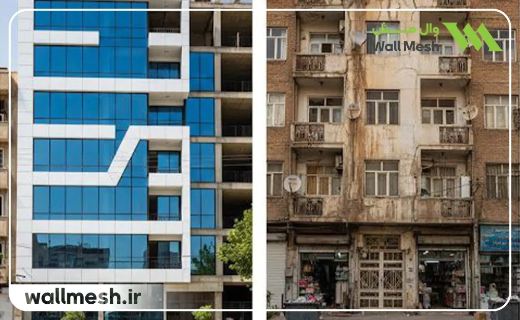 تصویر عمر مفید ساختمان