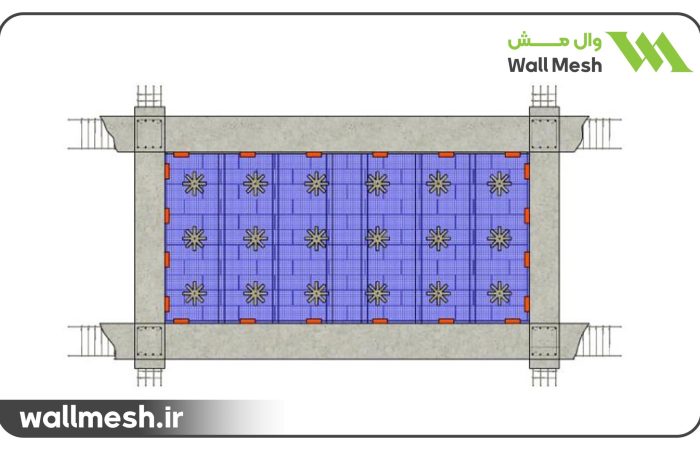 اتصال ستاره‎ای برای دیوارهای مشرف به همسایه در ساختمان‎های کوتاه مرتبه